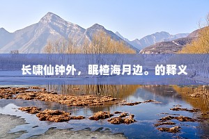 谁种下吴宫祸胎，苎萝山华鸟飞来。的意思及出处