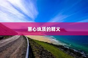 蕙心纨质的释义