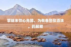锥处囊中的解释