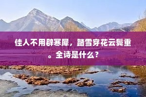 凄凄霜日上高台，水国秋凉客思哀。上一句是什么？