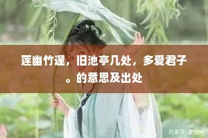 闲卧清秋忆师旷，好风摇动古松枝。的解释