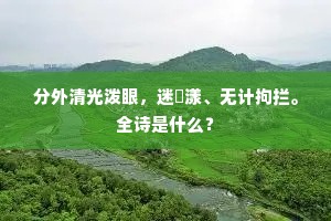 谁怜远作秦吴别，离恨归心双泪流。下一句是什么？