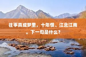 为报江南三二日，这回应见雪中人。的解释