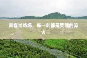 青春试炼场，每一刻都是灵魂的淬火