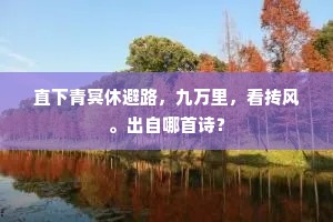 朝退閒斋落叶天，道心真气本仙源。的释义