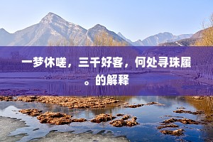 奇才异能成语的解释