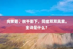 楼上北风斜卷席，湖中西日倒衔山。上一句是什么？
