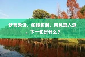 想得故园今夜月，几人相忆在江楼。下一句是什么？