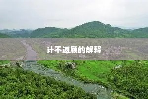 计不返顾的解释