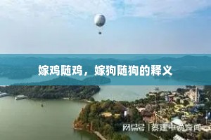嫁鸡随鸡，嫁狗随狗的释义