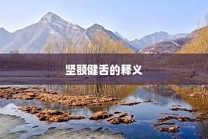 坚额健舌的释义
