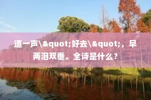 未知百一穷阳数，略请先生止的看。上一句是什么？