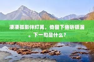 力惫未思金络脑，影寒空望锦障泥。的解释