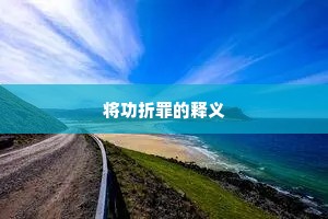 将功折罪的释义