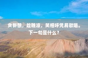 任使将军全得胜，归时须少去时人。下一句是什么？