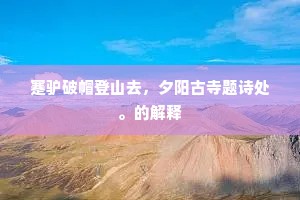 阳数重时阴数残，露浓风硬欲成寒。的意思及出处