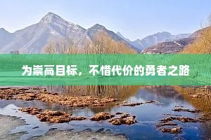 为崇高目标，不惜代价的勇者之路