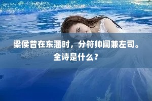 至今此事何人雪，月照楚山湘水流。全诗是什么？
