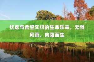 忧虑与希望交织的生命乐章，无惧风雨，向阳而生