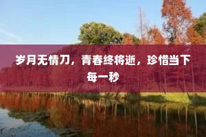 岁月无情刀，青春终将逝，珍惜当下每一秒