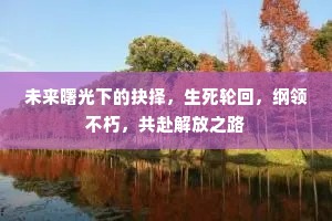 未来曙光下的抉择，生死轮回，纲领不朽，共赴解放之路