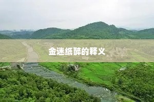 金迷纸醉的释义