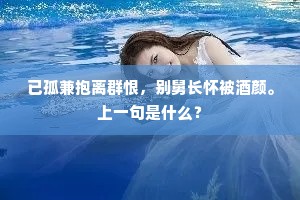 古来比德由无侣，当代同途岂有人。下一句是什么？