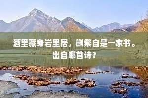 平生杯酒百无忧，四海风流陈太丘。的解释
