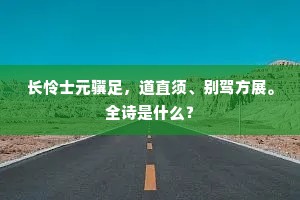 能致吾人师作古，龙兴今日始开山。下一句是什么？