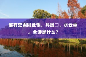 晴景猎人曾望见，青蓝色里一僧禅。的解释