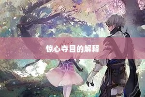 惊心夺目的解释