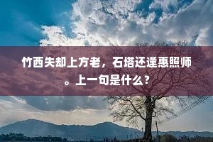 浪生湓浦千层雪，云起炉峰一炷烟。下一句是什么？