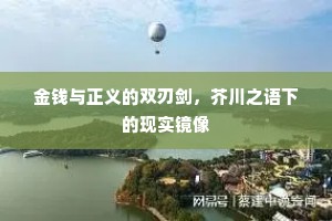 金钱与正义的双刃剑，芥川之语下的现实镜像