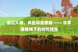 肩扛人梯，共赴科技巅峰 —— 华罗庚精神下的时代担当