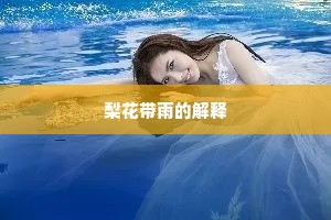 梨花带雨的解释