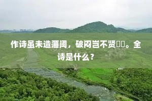 曾似老人岩上坐，清风明月与心齐。全诗是什么？