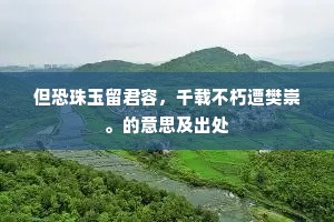 悲歌一曲心应醉，万叶千花泪眼中。的释义
