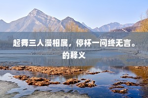 吾道近来稀后进，善开金口答公卿。的解释