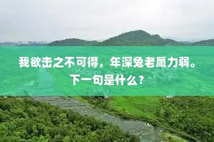 放虎自卫成语的释义