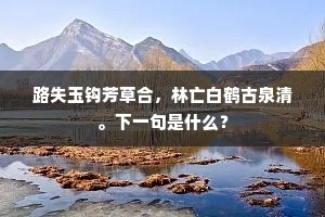 李白亡，李贺死，陈陶赵睦寻相次。下一句是什么？