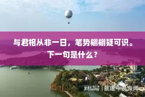 他时讵有盐梅味，今日犹疑腹背毛。下一句是什么？