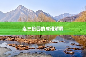 连三接四的成语解释