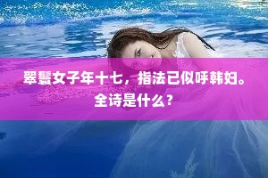 老夫幸有千机锦，尚欠江头一浣新。上一句是什么？