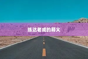 练达老成的释义