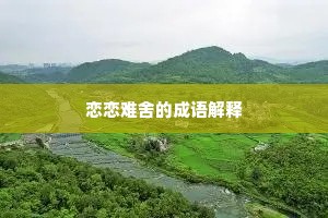 恋恋难舍的成语解释