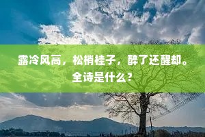春木年年芚古干，孙枝叶叶溯遗徽。全诗是什么？