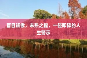 盲目骄傲，未熟之罐，一碰即碎的人生警示