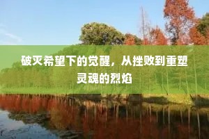 破灭希望下的觉醒，从挫败到重塑灵魂的烈焰