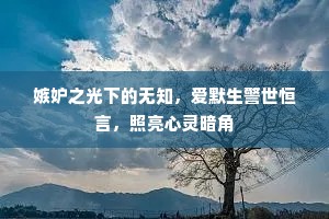嫉妒之光下的无知，爱默生警世恒言，照亮心灵暗角
