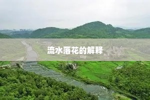 流水落花的解释